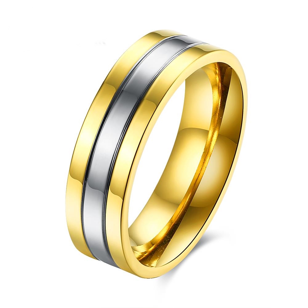 Stainless Steel Ring Gold Plated