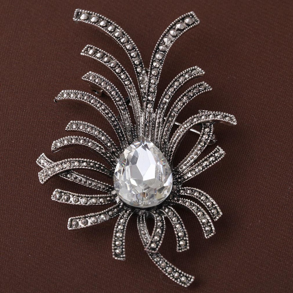 Brooch Crystal  Flower - 2