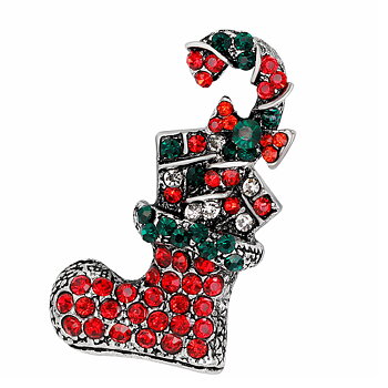 Crystal Brooch Christmas 