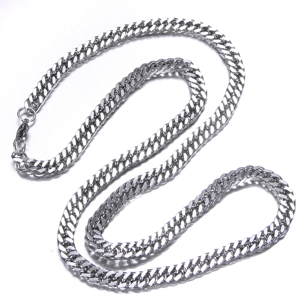 Rostfritt stål halsband + armband 6mm - 3
