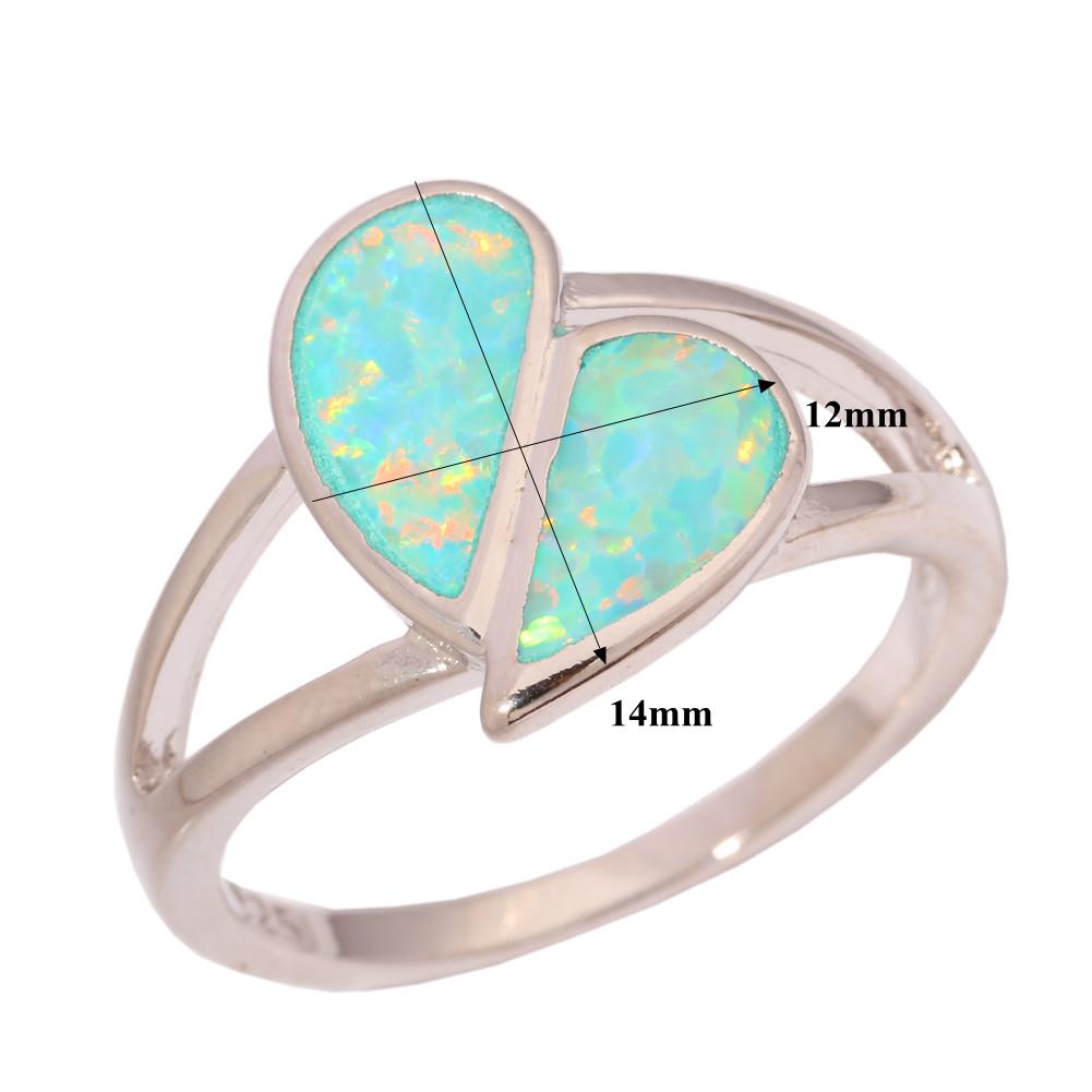 Silver FILLED RING Fire Opal  - 4