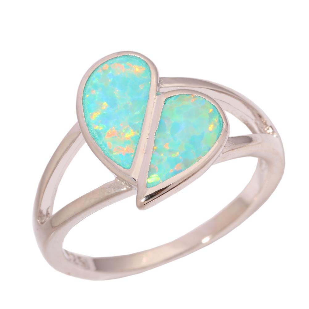Silver FILLED RING Fire Opal 
