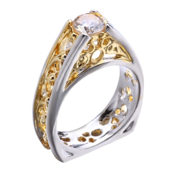 GOLD PLATED RING Cubic Zirconia