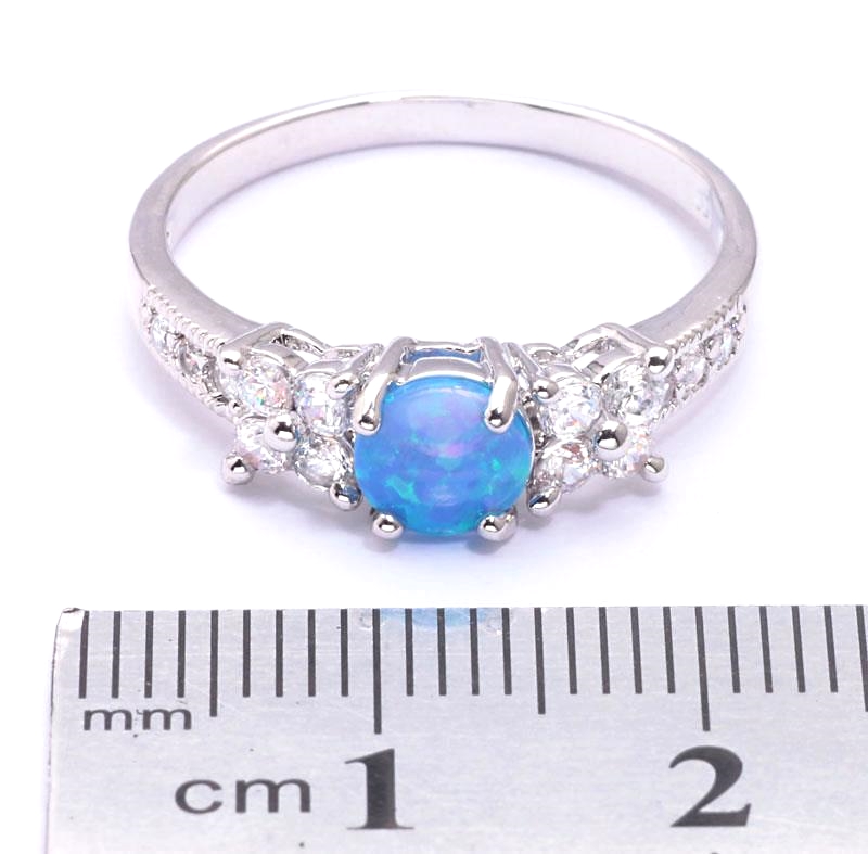 Silver FILLED RING Fire Opal  - 3