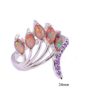 Silversmycken filled ring Brand Opal