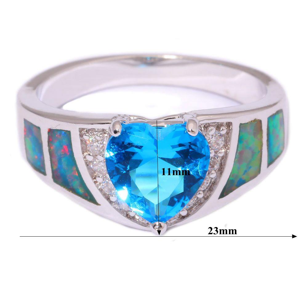 Silver FILLED RING Fire Opal  - 3
