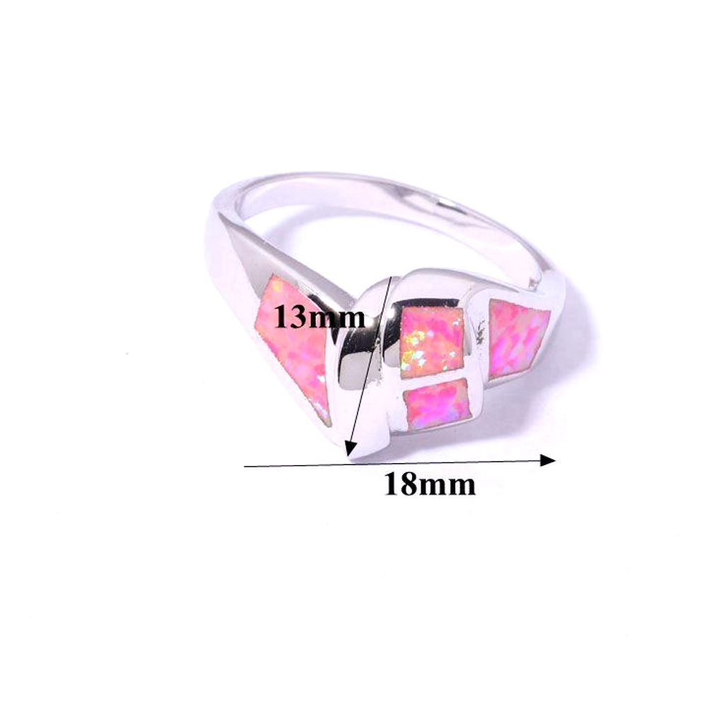 Silver FILLED RING Fire Opal  - 2