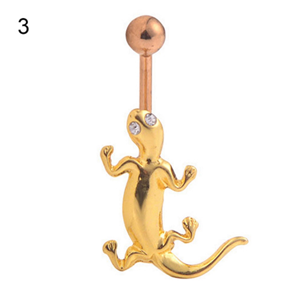 Navel Jewelry piercing lizard  - 5