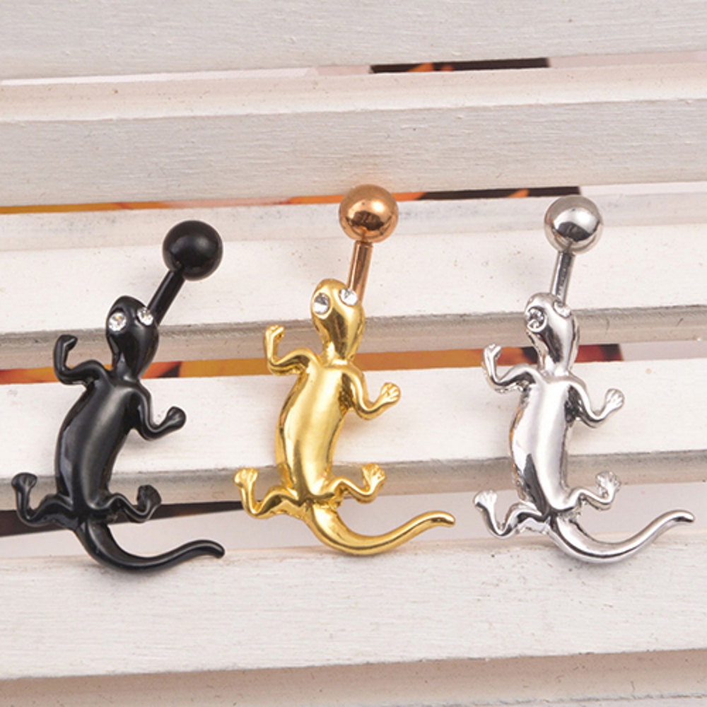 Navel Jewelry piercing lizard  - 2