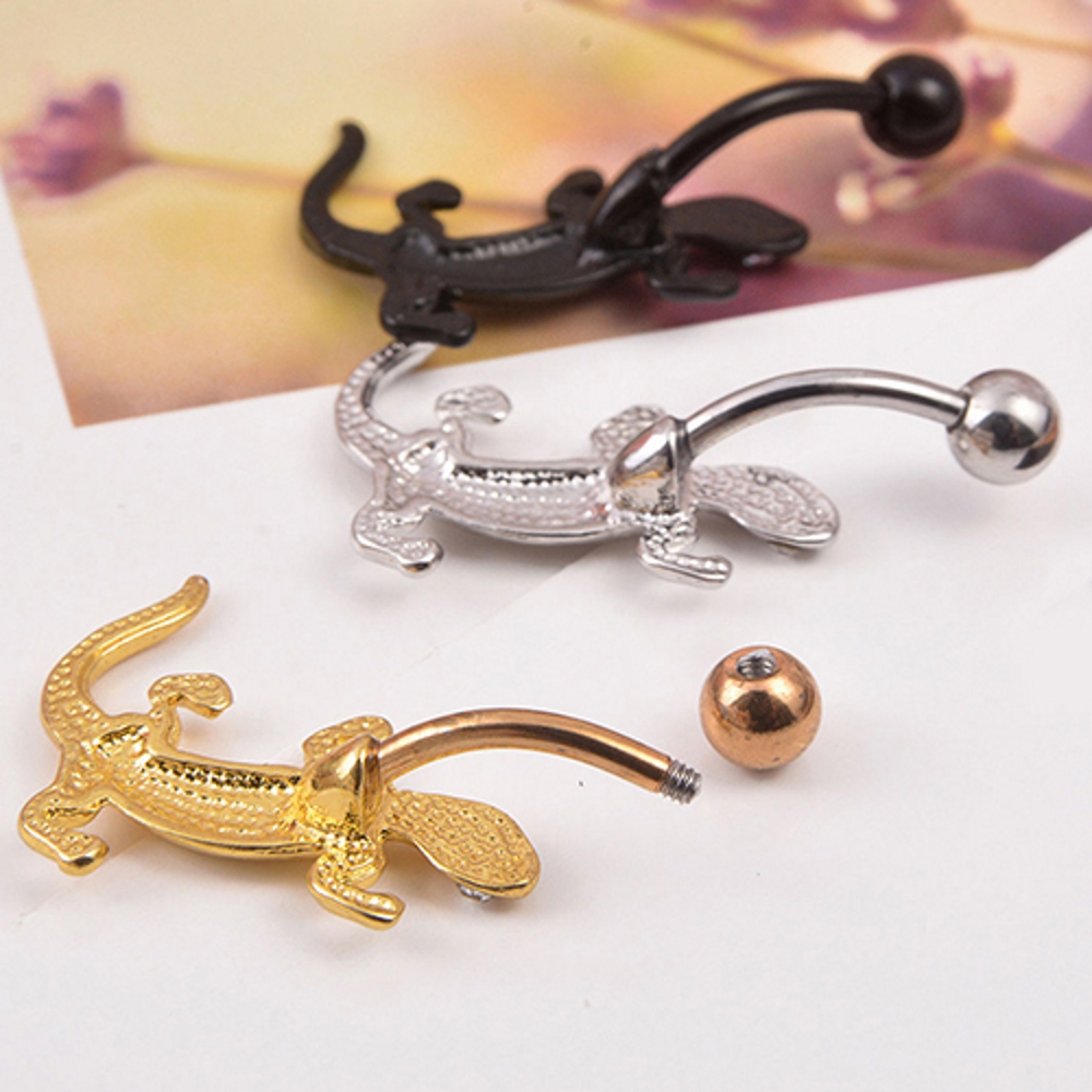 Navel Jewelry piercing lizard  - 3