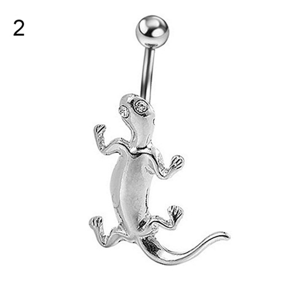 Navel Jewelry piercing lizard  - 6