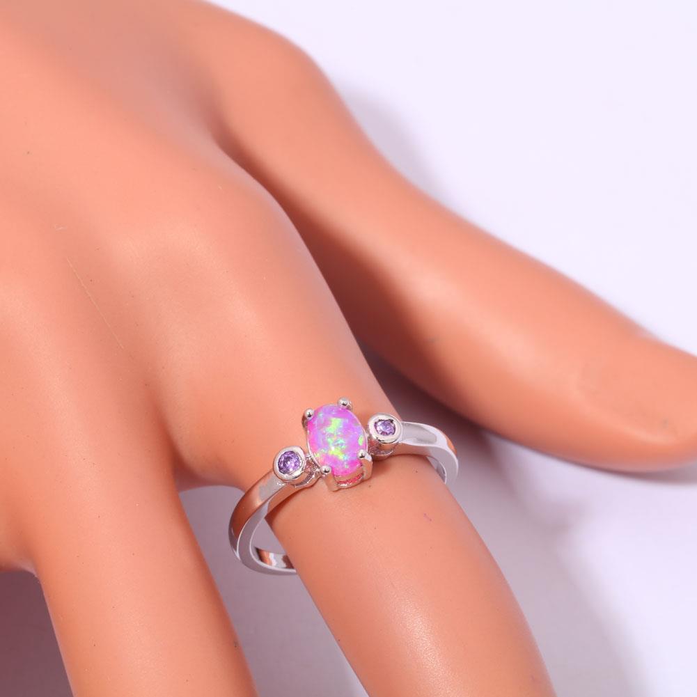 Silver FILLED RING Fire Opal  - 2