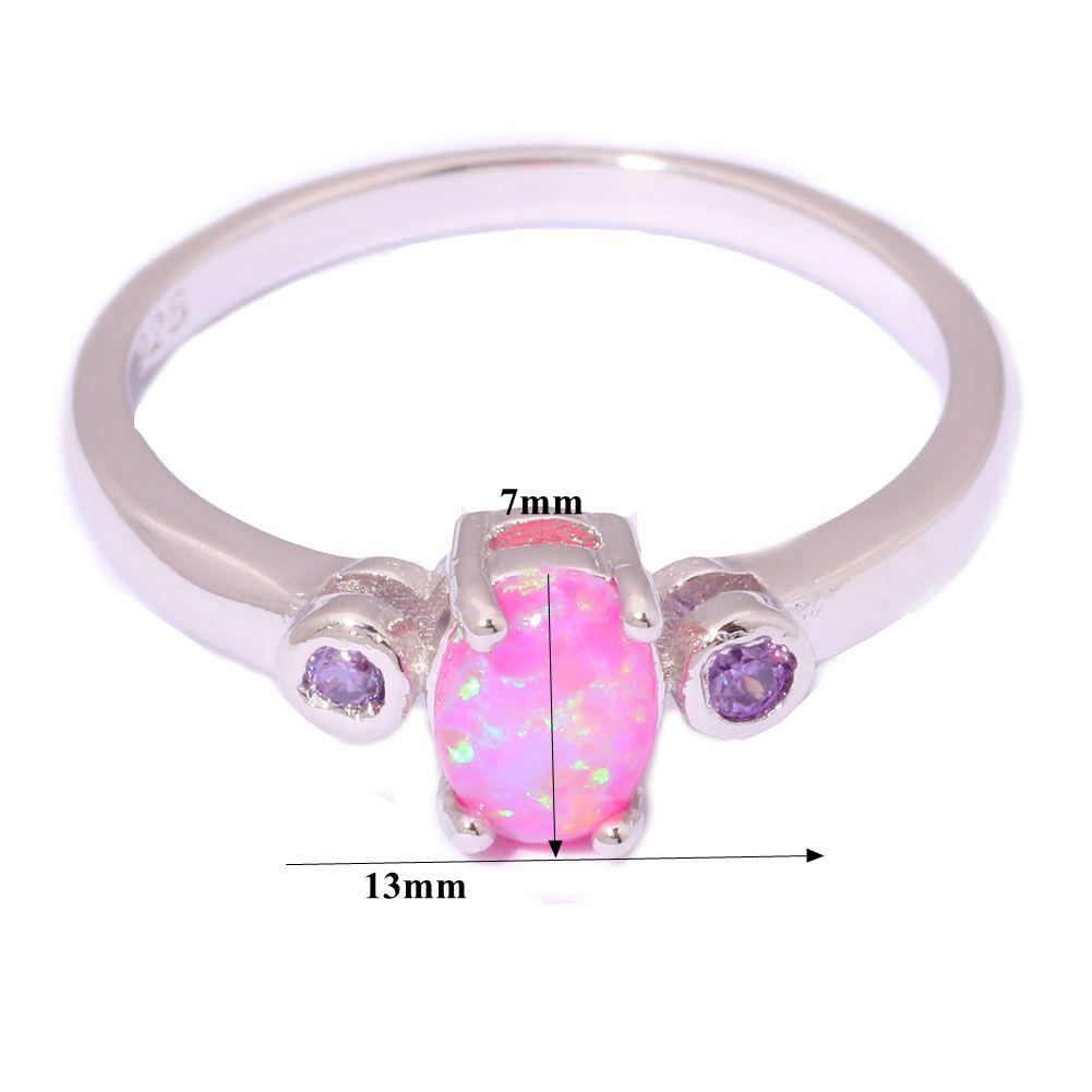 Silver FILLED RING Fire Opal  - 3