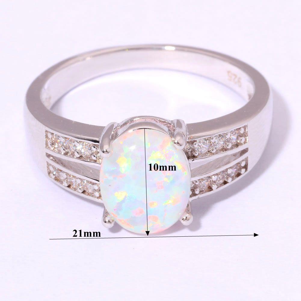 Silver FILLED RING Fire Opal  - 4