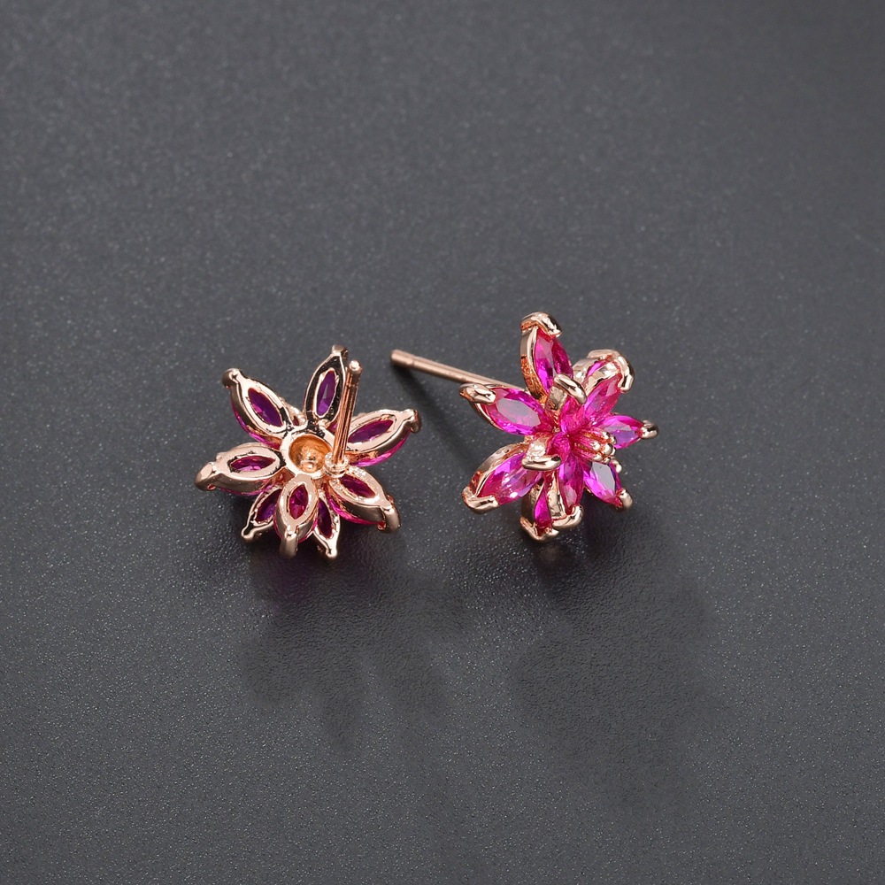 Guldpläterade Örhängen Cubic Zirconia - 4