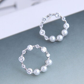 Guldpläterade Örhängen Cubic Zirconia
