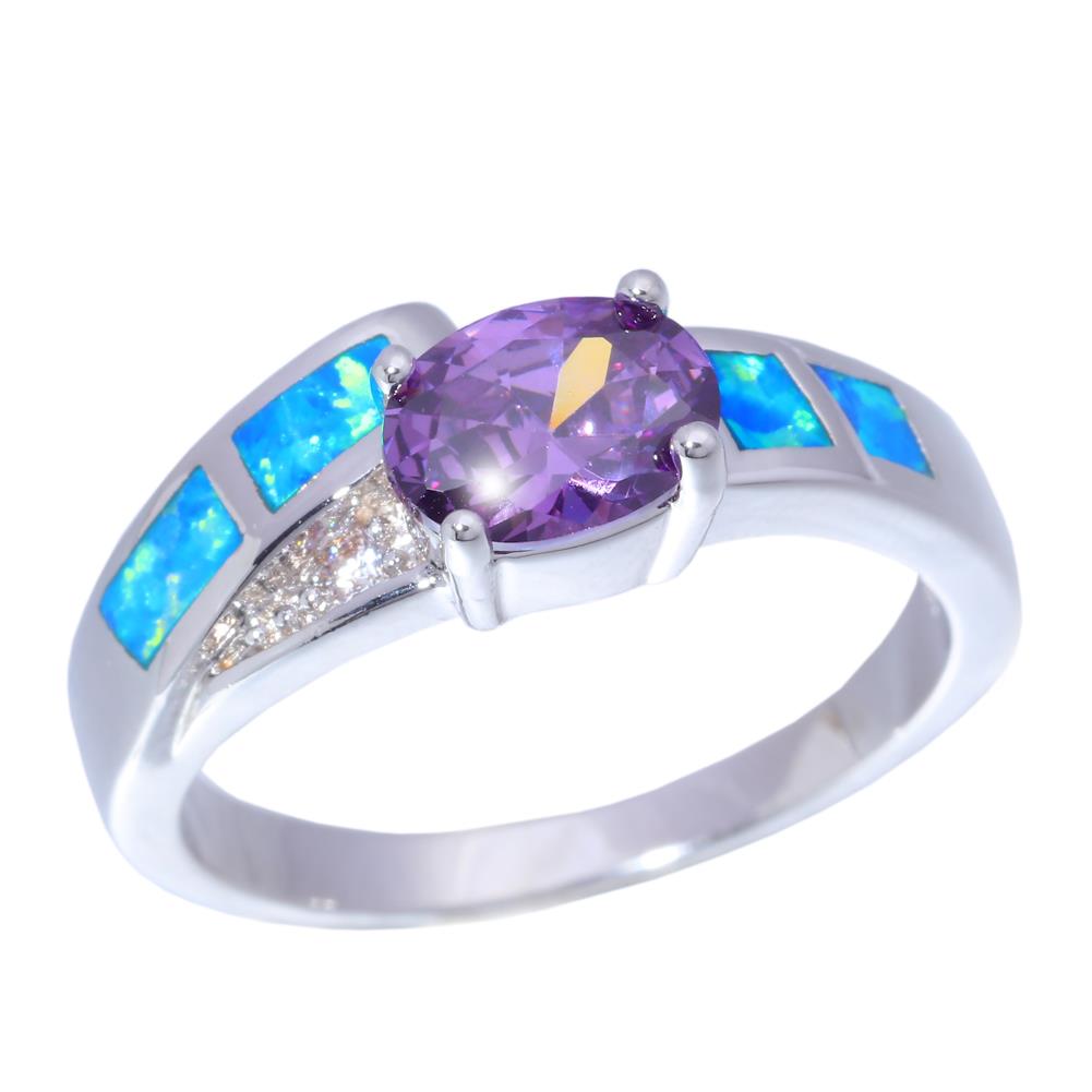 Silver FILLED RING Fire Opal 