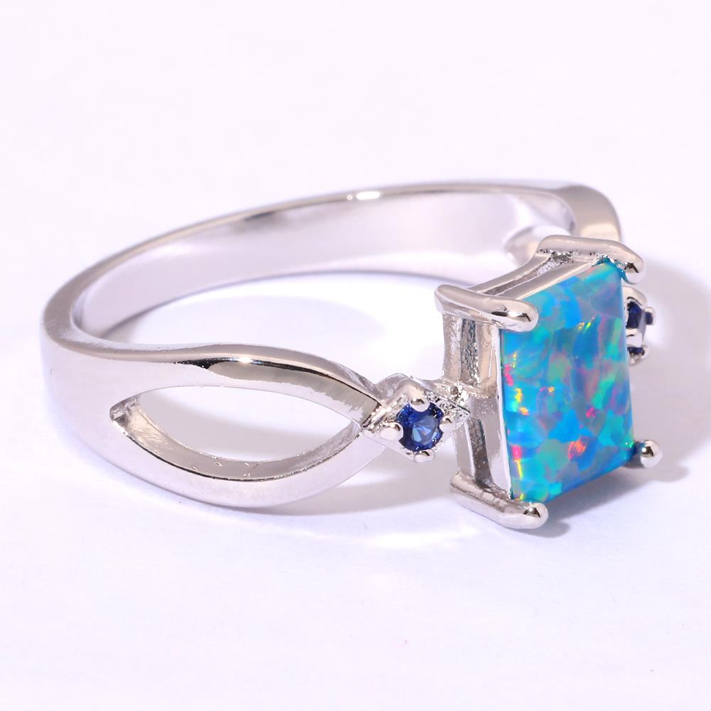 Silver FILLED RING Fire Opal  - 3