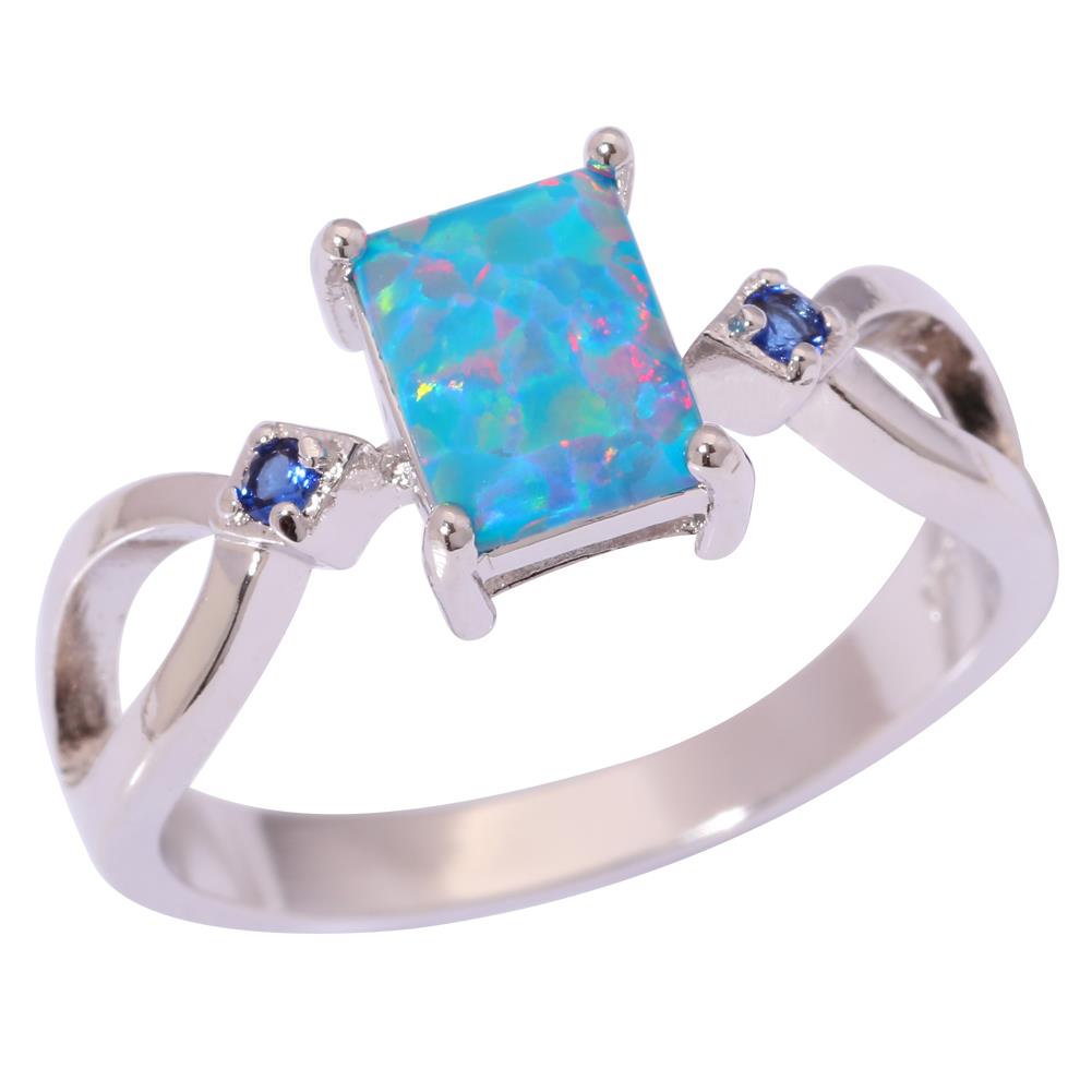 Silver FILLED RING Fire Opal 
