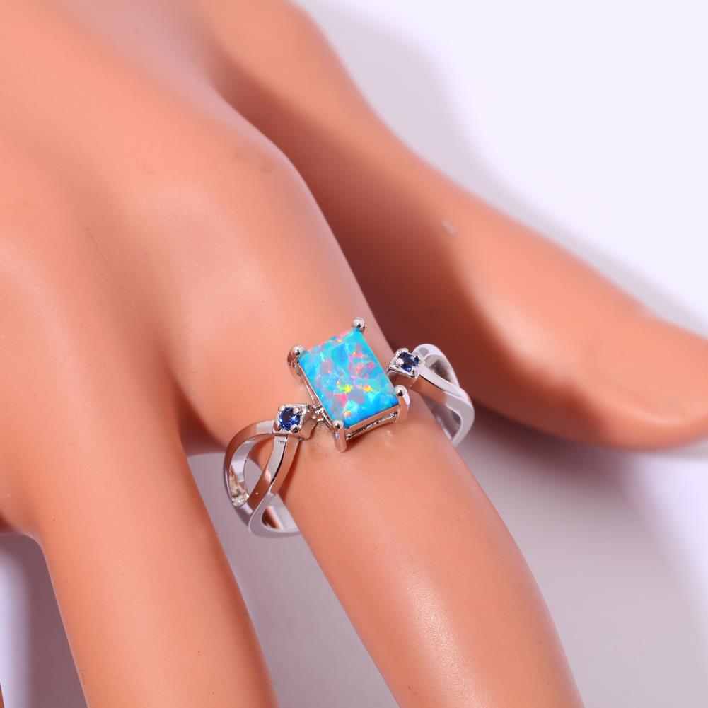 Silver FILLED RING Fire Opal  - 4