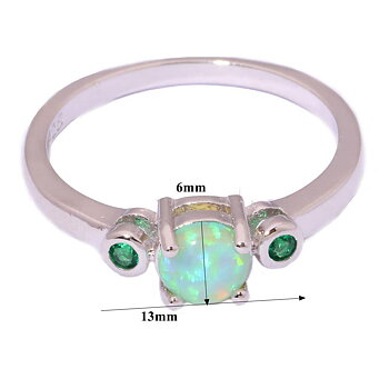 Silversmycken filled ring Brand Opal