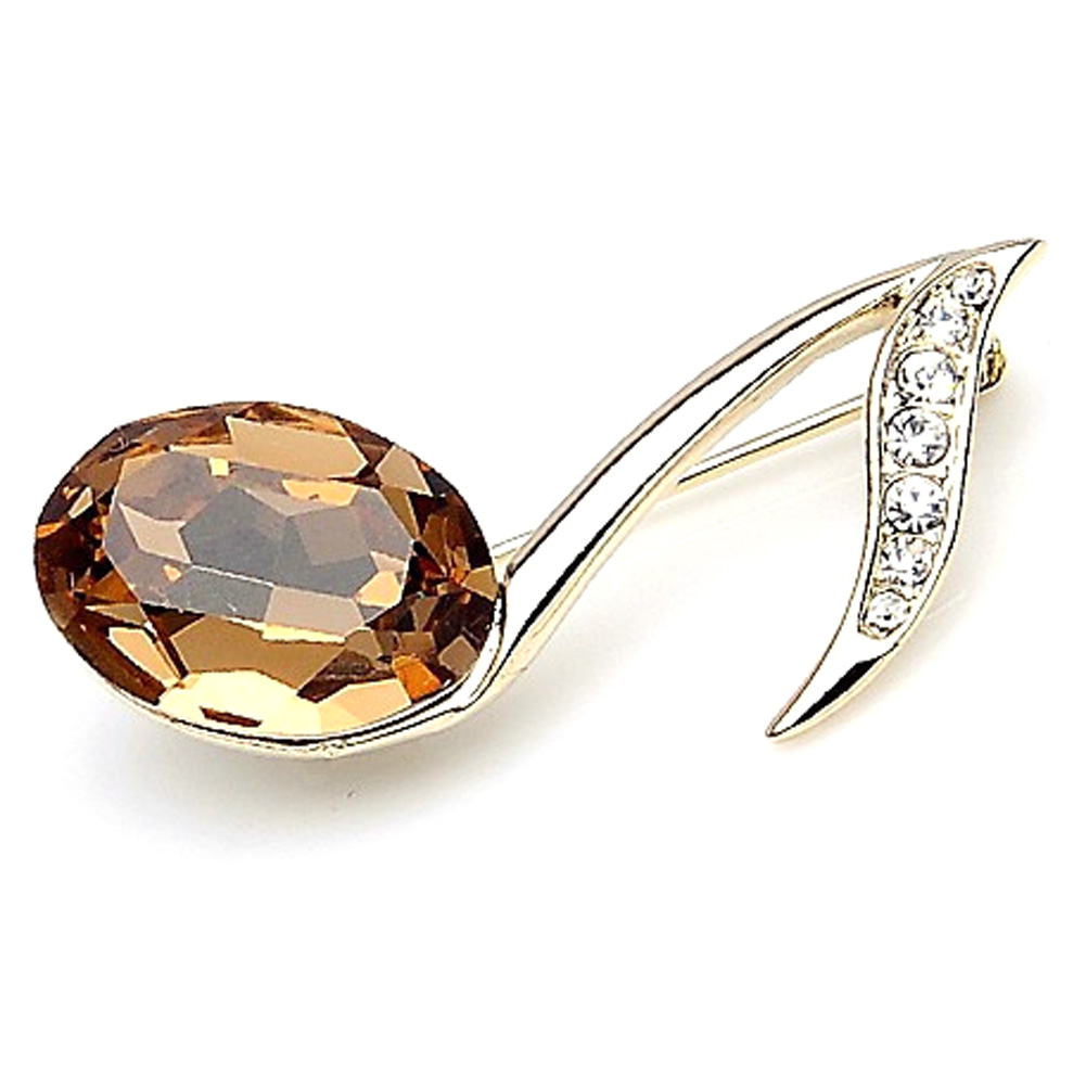 Brooch Crystal  Musical Note - 2