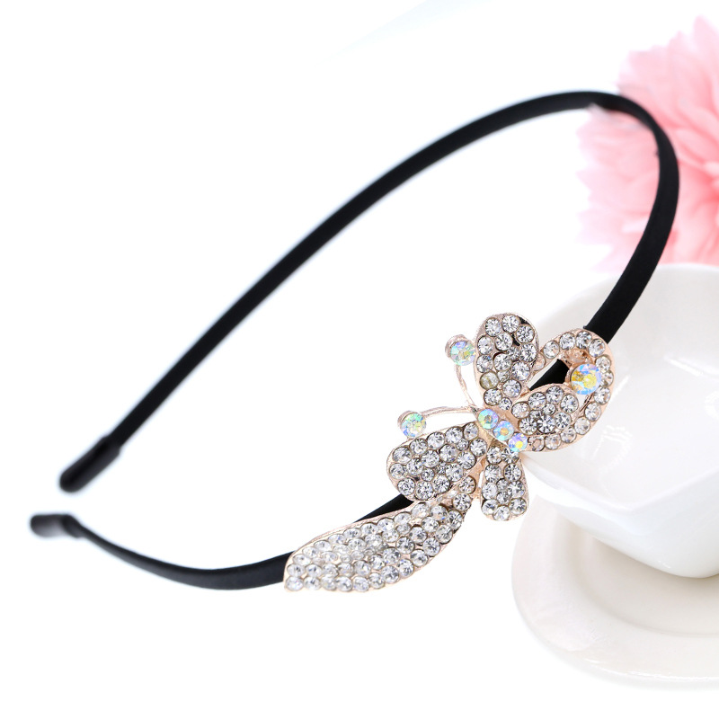 Women Hair Band Bowknot Hairband Wedding Crystal