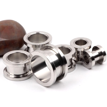 mix (2-10mm) stainless steel piercing ear tunnel