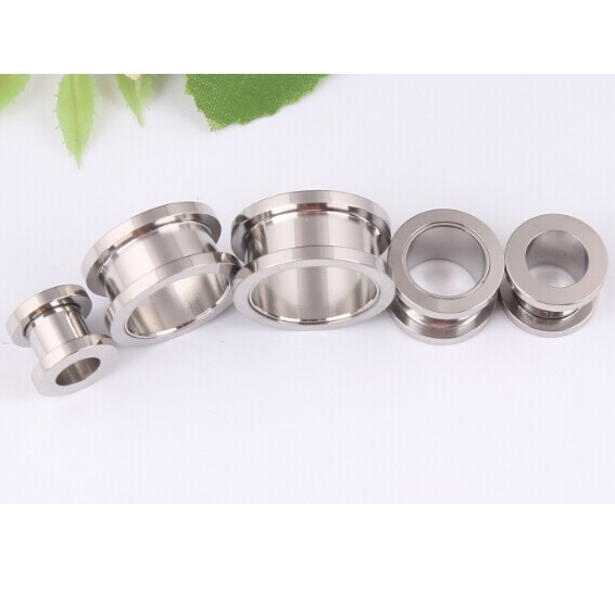mix (2-10mm) stainless steel piercing ear tunnel - 3
