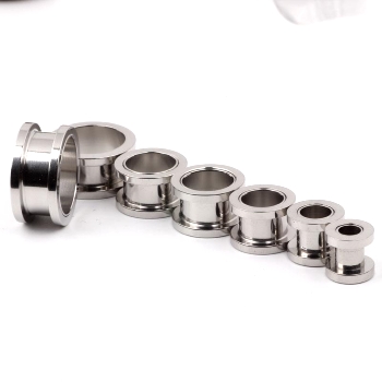 mix (2-10mm) stainless steel piercing ear tunnel - 4