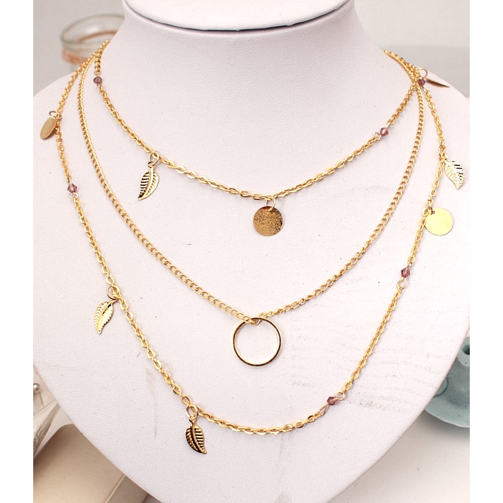 Simple Multilayer Necklace - 2