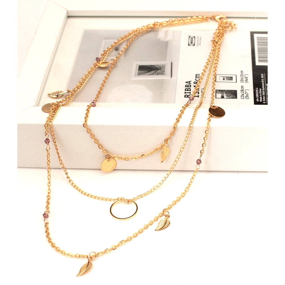 Simple Multilayer Necklace - 3