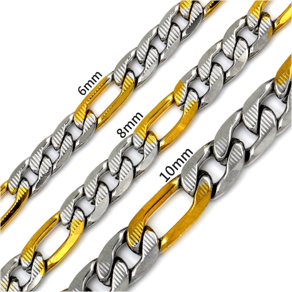Rostfritt stål HALSBAND 10mm 60cm