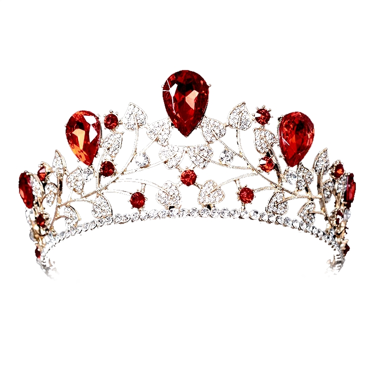 Lyx kristall bröllop hår krona tiara - 2