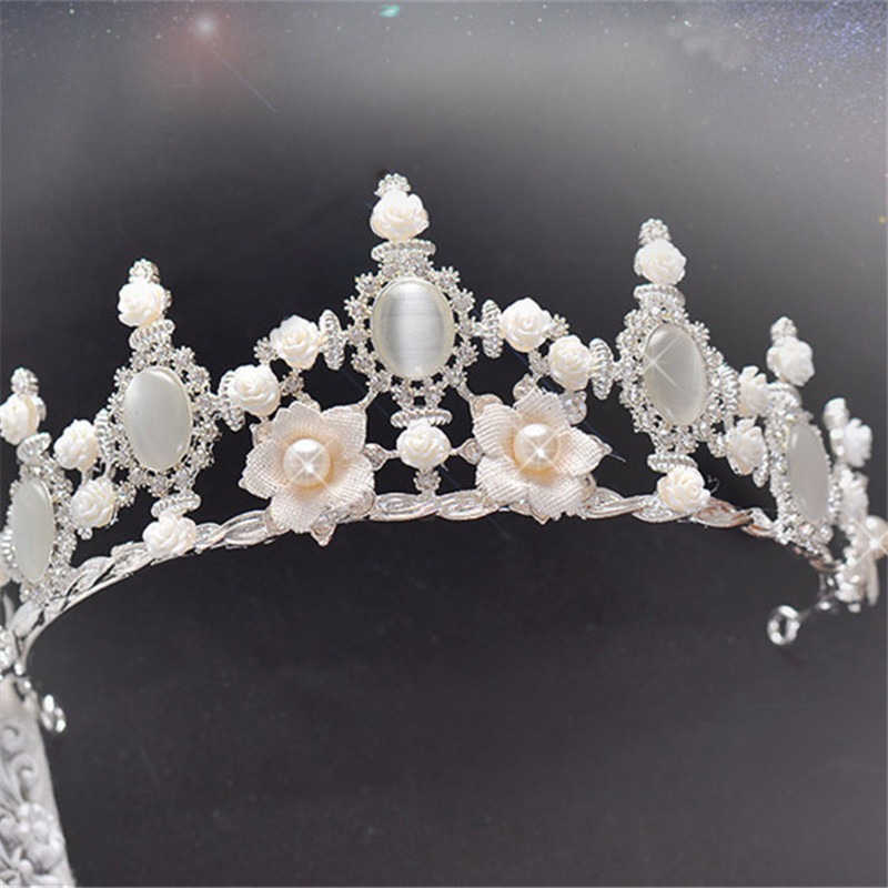 Lyx kristall  bröllop hår krona tiara