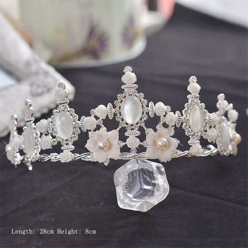 Lyx kristall  bröllop hår krona tiara - 2