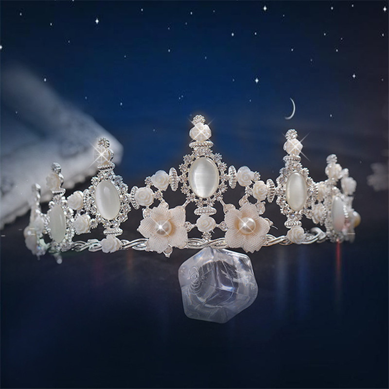 Lyx kristall  bröllop hår krona tiara - 5
