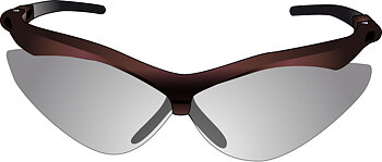 Vapro Multisport glasses with 5 lenses, mat black frame