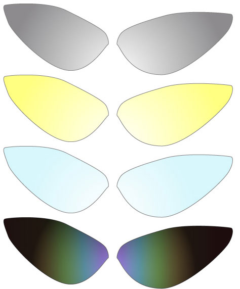 Vapro Multisport glasses with 5 lenses, mat black frame - 3