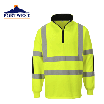 Pusero Halfzip huomio Portwest keltainen