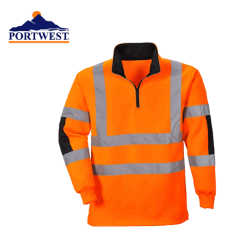 Pusero Halfzip huomio Portwest keltainen