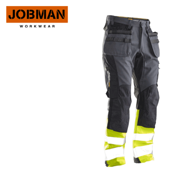 Työhousut Jobman 2134 Stretch luokka 1, harmaa