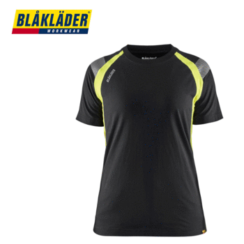 T-shirt Blåkläder 3402 Dame Sort