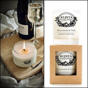 Duft / massagelys Klinta Prosecco & Vanilje