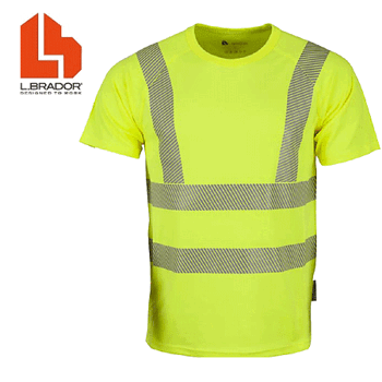 Huomio T-paita L.Brador 413P keltainen