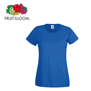 T-Shirt Fruit Of The Loom laivastonsininen, naisten