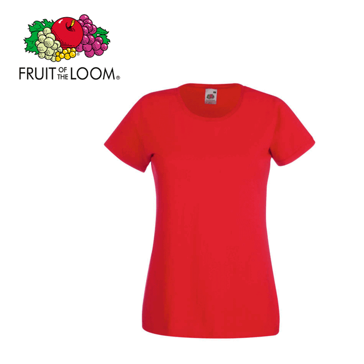 product-image T-Shirt Fruit Of The Loom punainen, naisten