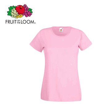 T-Shirt Fruit Of The Loom Rosa, naisten