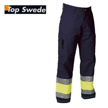 Työhousu huomio TopSwede 2070 Ma/keltainen