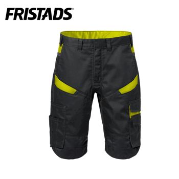 Shorts Fristads 2562 Svart/Gul